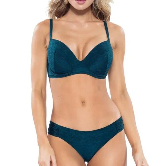 Becca Swim Mesa Verde American Tab Bottom (size L) NWT - Picture 2 of 6